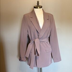 Dynamite Mauve Wrap Blazer